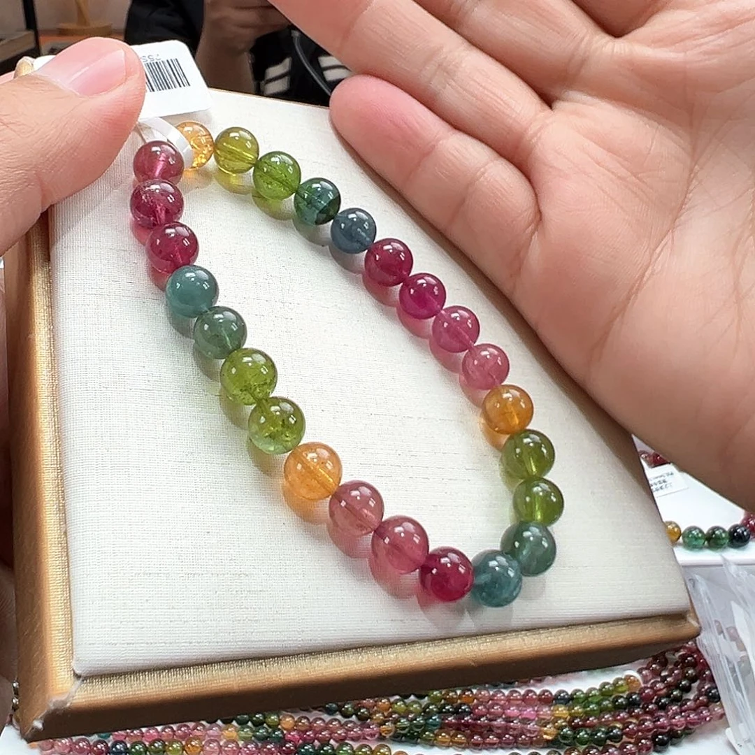 手串未镶嵌碧玺7.5mmmmmmmmmmm