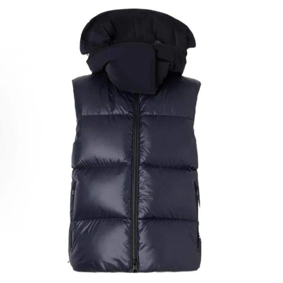 全新未使用 BURBERRY/博柏利 /M码/深蓝色羽绒马甲