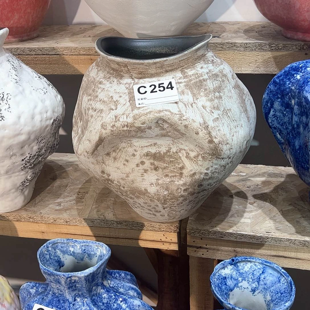 紫砂花瓶景德镇陶瓷高度