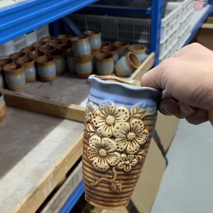 陶瓷花盆单场满9.9发7.5*13