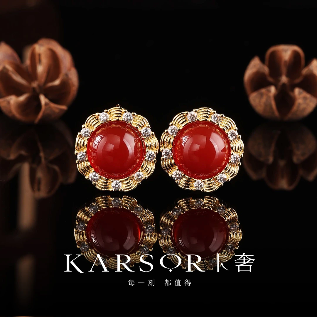 KARSOR/卡奢玛瑙耳饰 ES1556