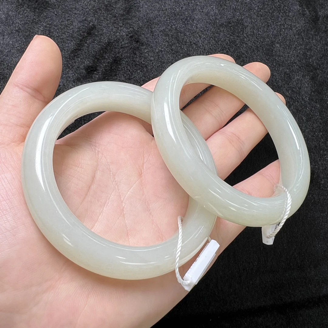 和田玉手镯-多样性发一件-条宽13mm-ZH240930001