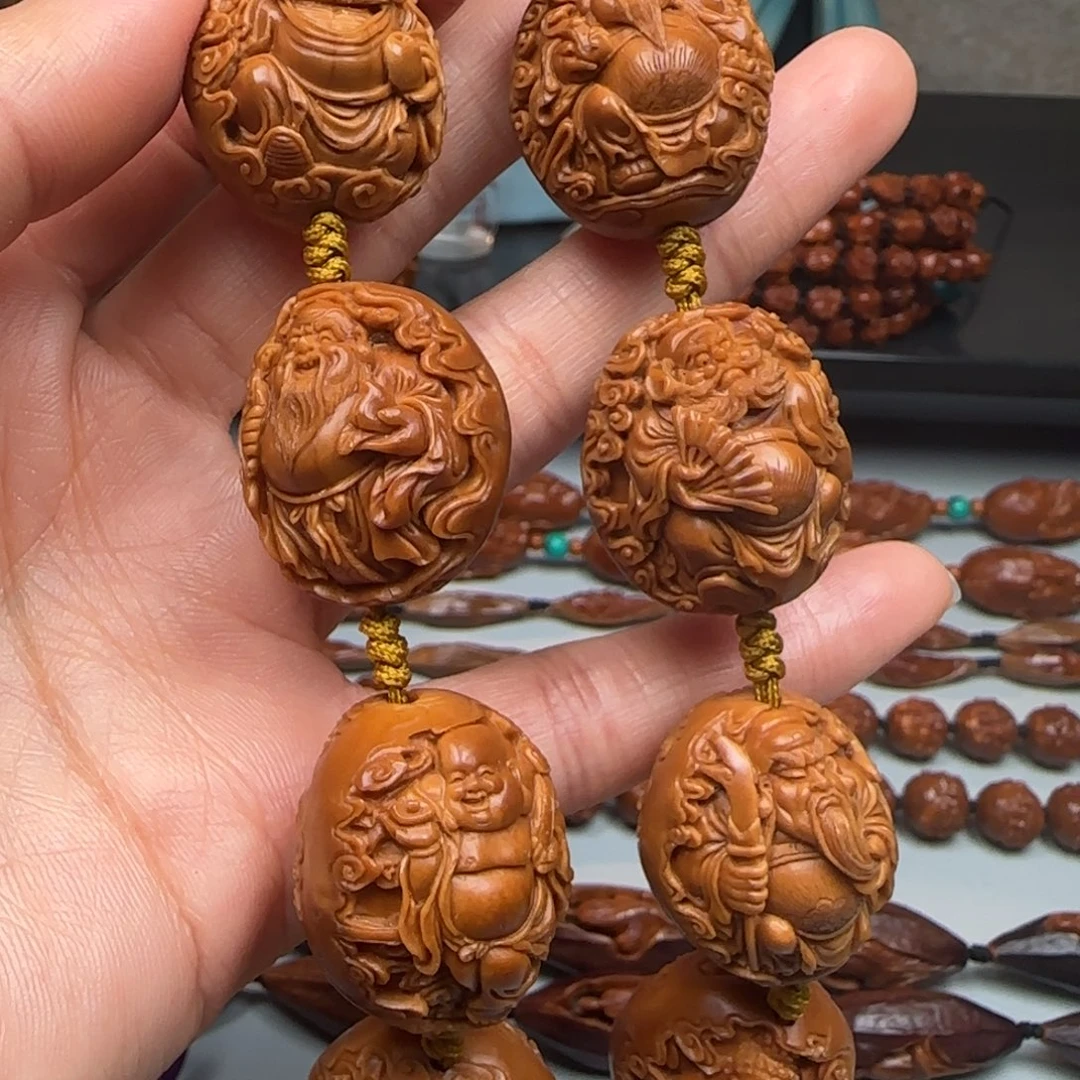 橄榄核手串/手链2.35尺寸祥云群仙会手持