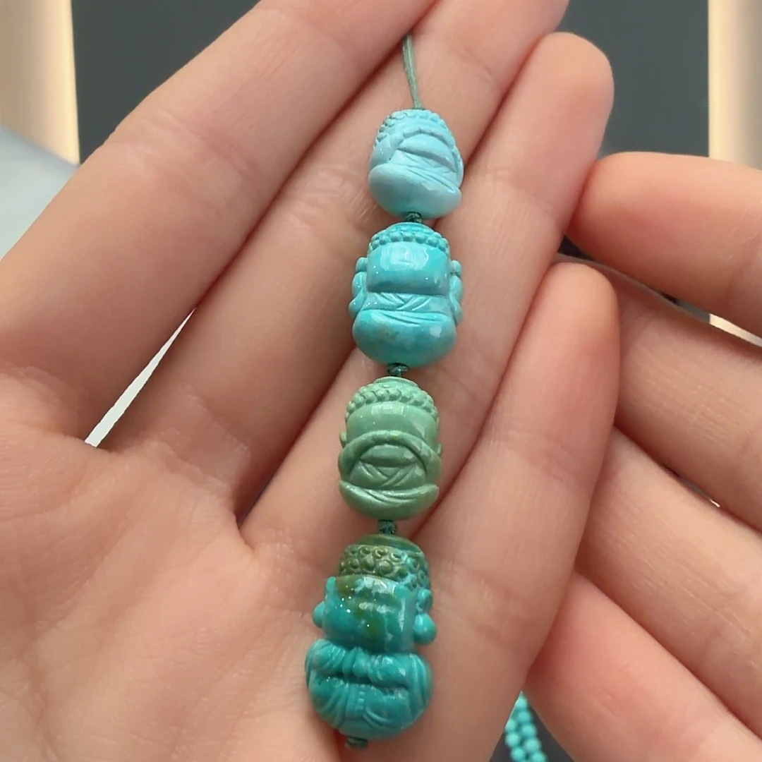 绿松石未镶嵌颈饰