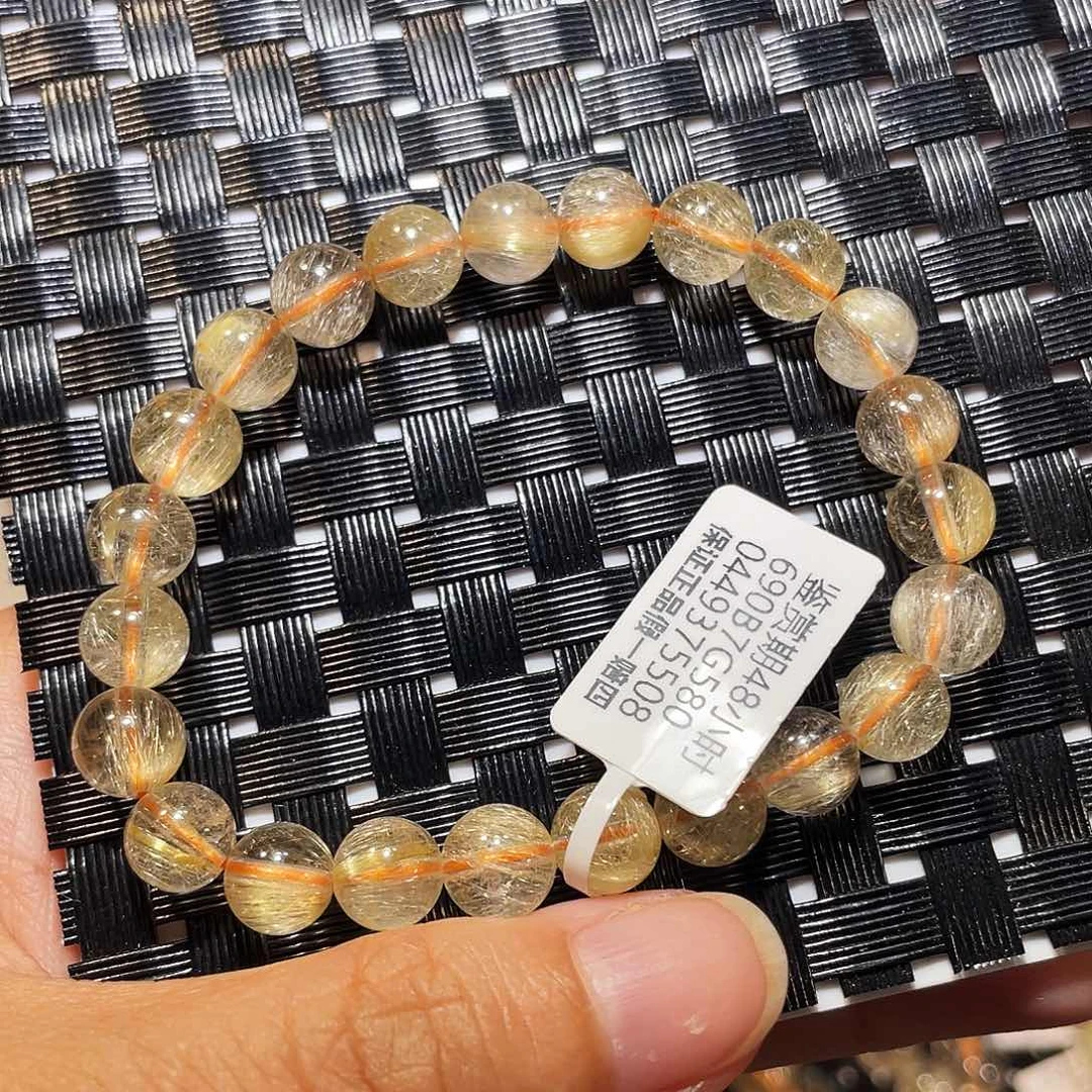 发晶手链未镶嵌天然维纳斯金发8.3m