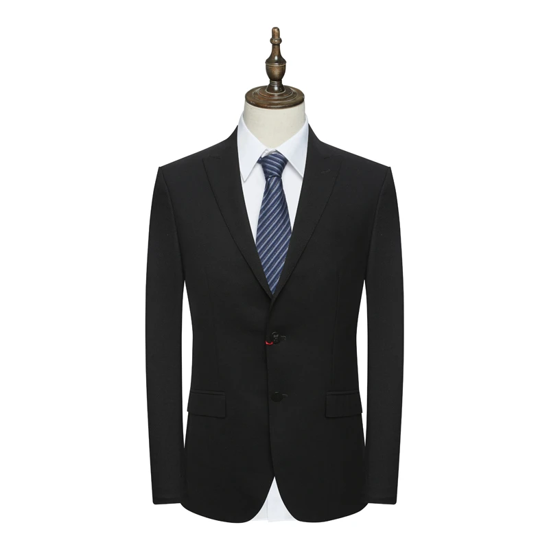CA595 机场货 卡春秋男式西服 两粒扣无开衩商务西装外套弹力