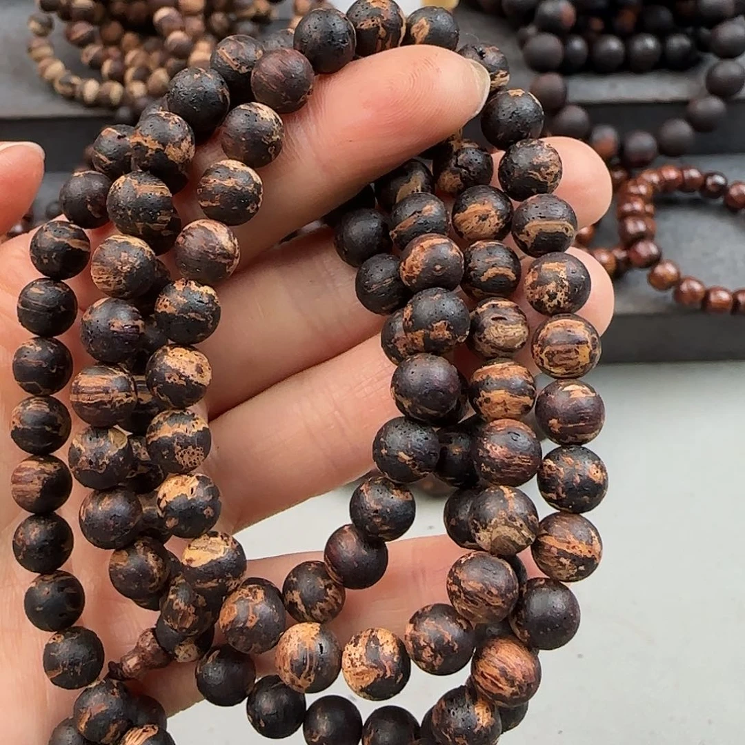 降真香手串/手链0.8×108 黄油黄金甲爆甲无胶