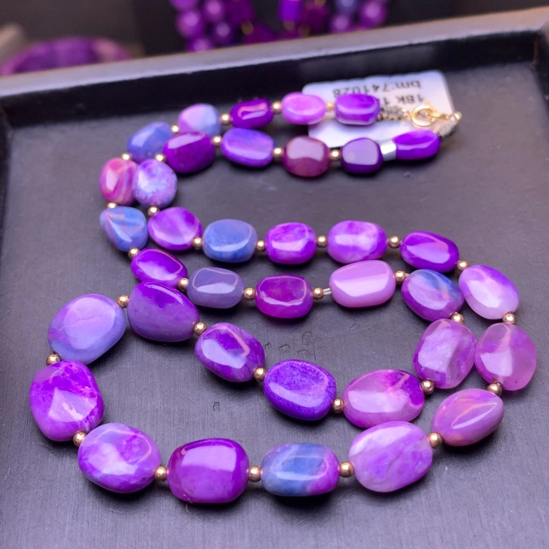 苏纪石（舒俱来）18K金镶嵌项链