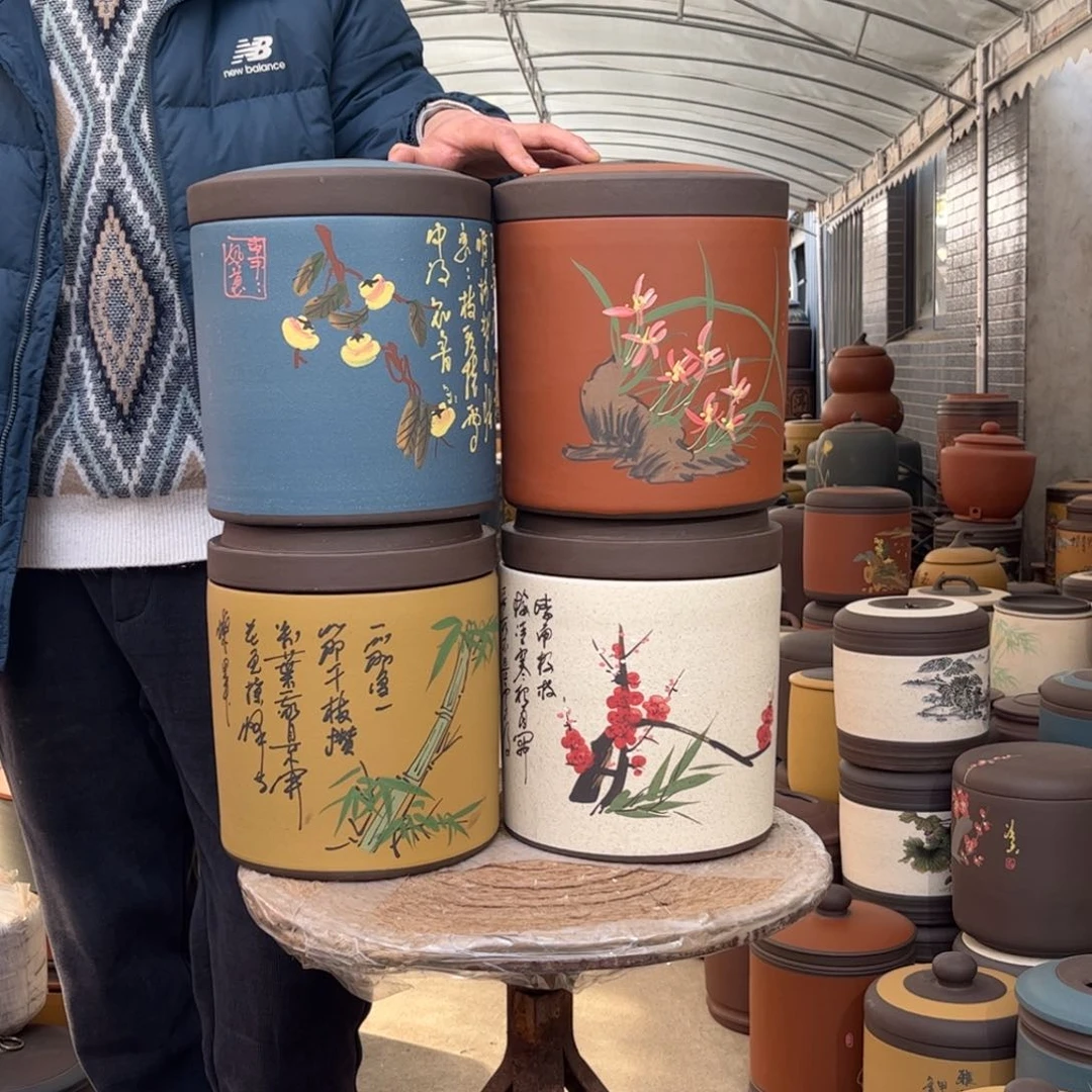 紫砂茶叶罐8 饼茶叶罐