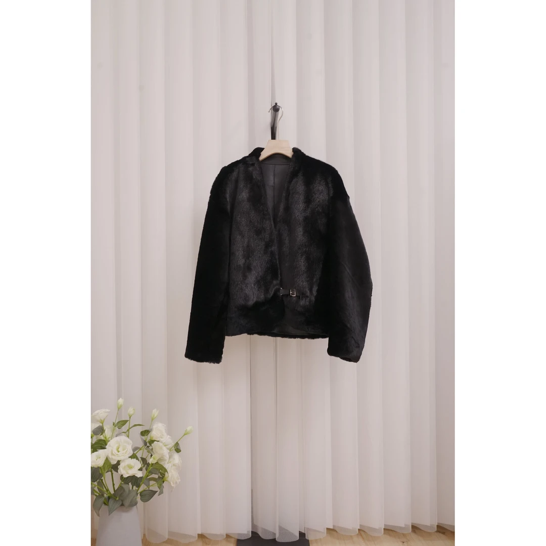 2025文哥工作室女冬季高定时尚设计气质高奢外套MX-10277