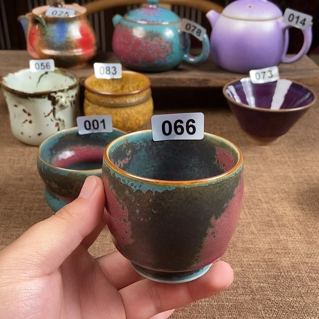 用***1瓷片钧瓷茶壶茶具