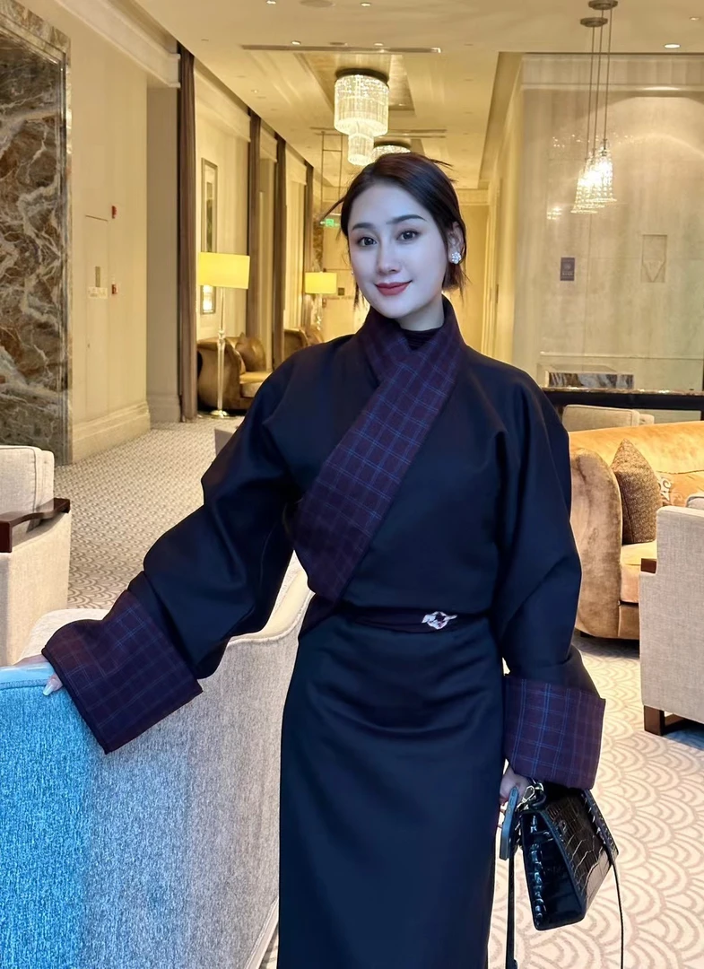 央拉·藏袍代替链接传统版型