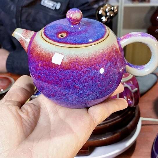 摆件雅*尚峰钧窑作品壶摆件