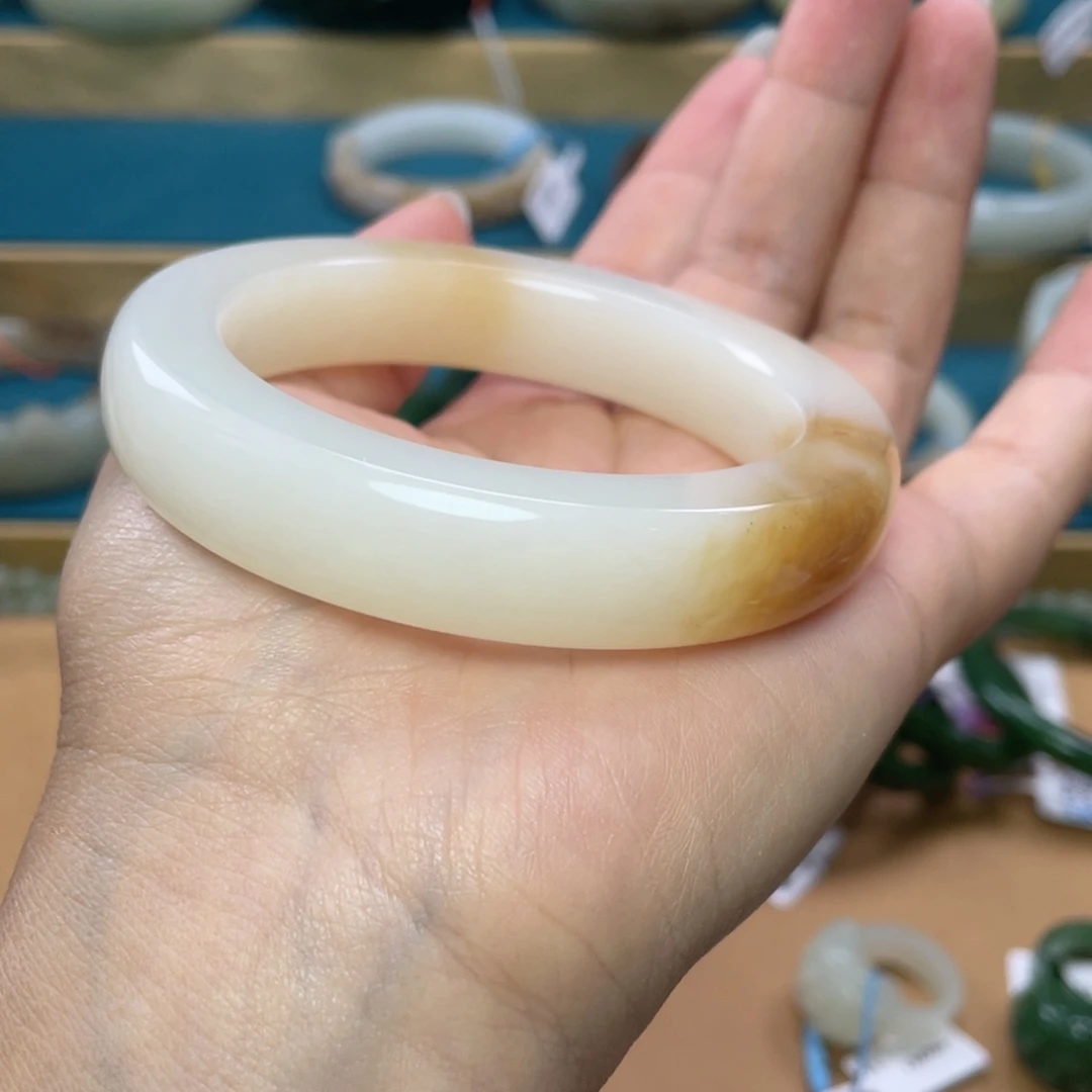 未镶嵌手镯和田玉玉*珑圈口58