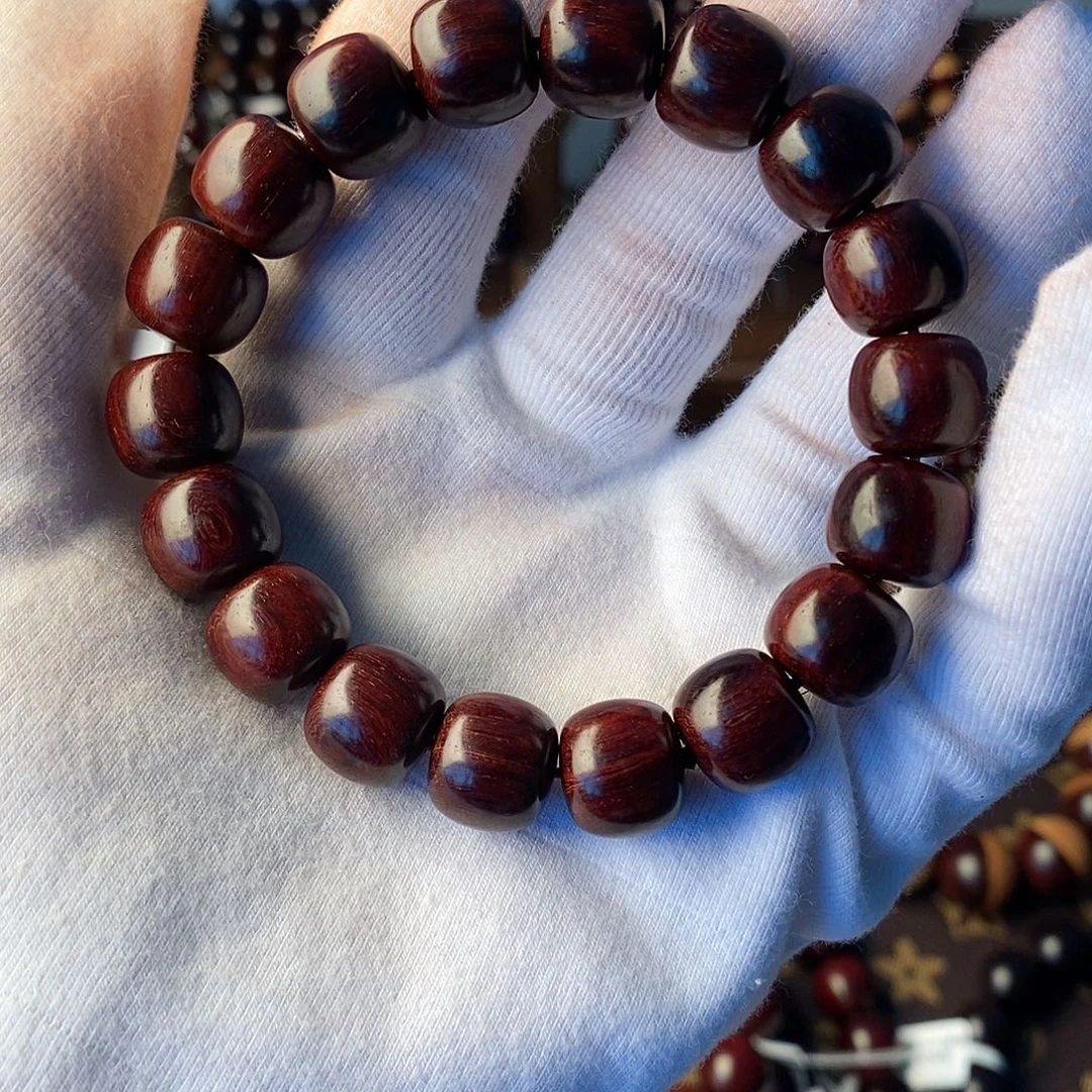 手串/手链小叶紫檀印度小叶紫檀原汁原味11/12老型18颗