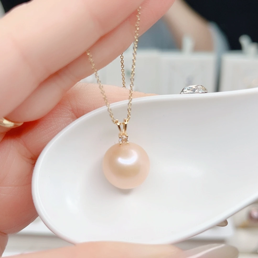 合金淡水珍珠吊坠(赠链)