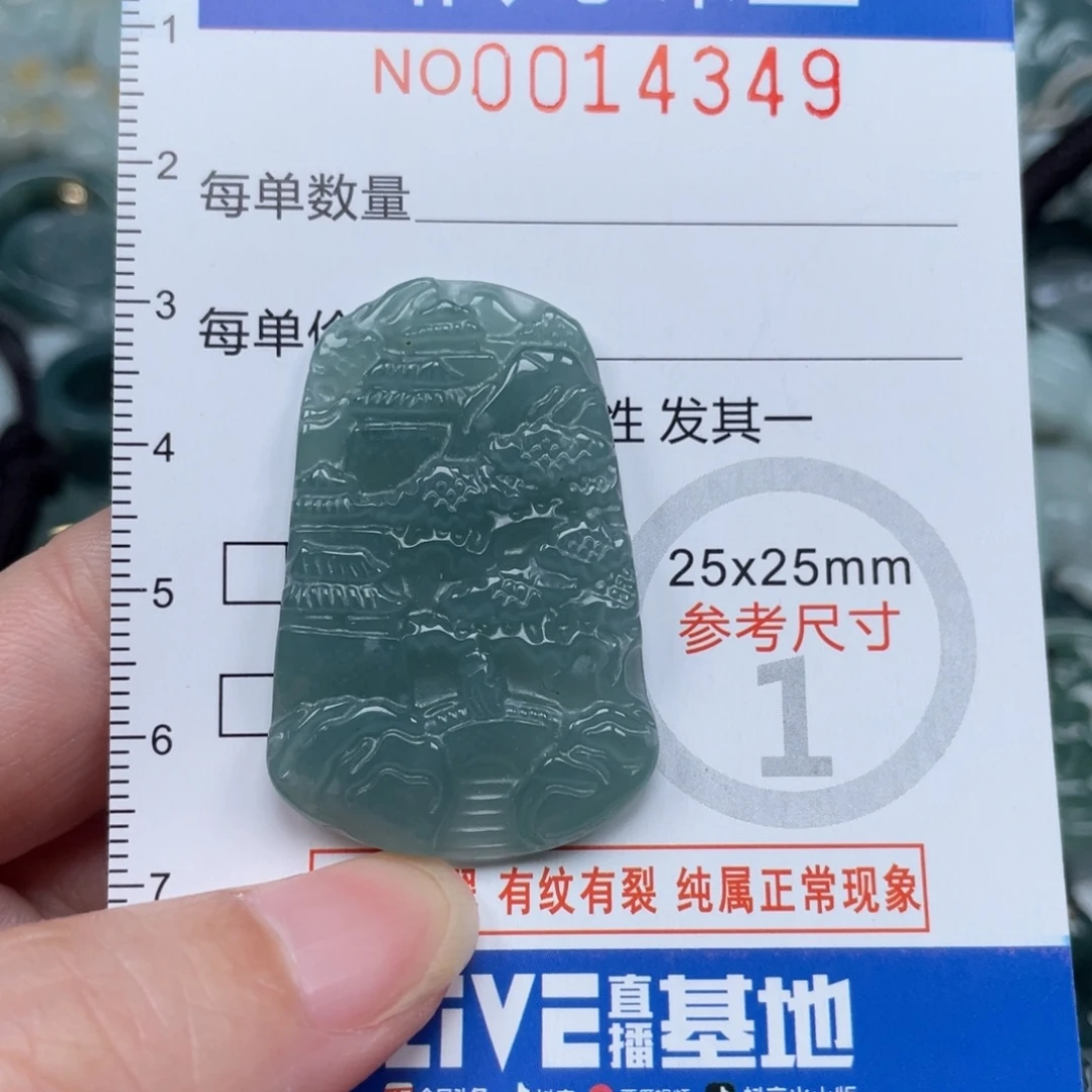 翡翠未镶嵌颈饰14349