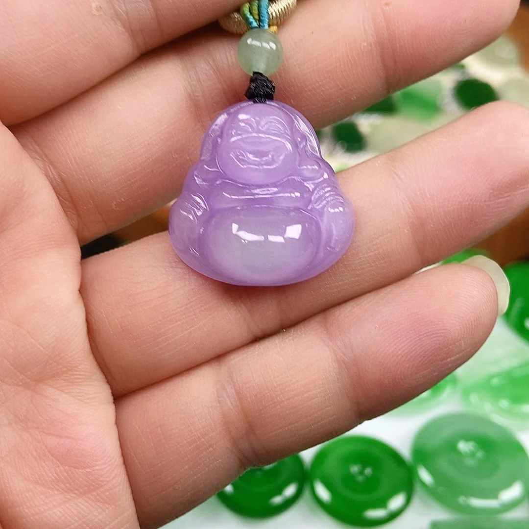 翡翠未镶嵌颈饰佛公