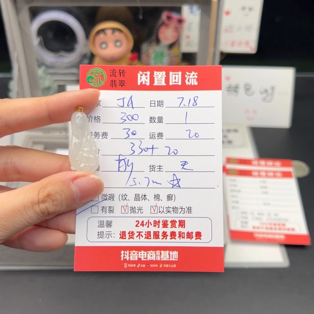 翡翠18K金镶嵌颈饰J****w