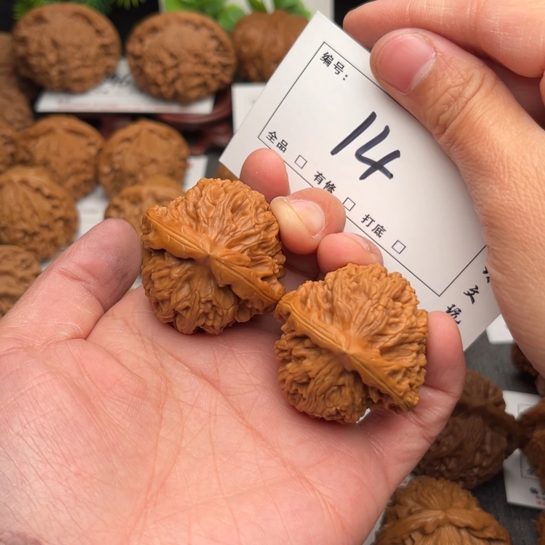 吊坠文玩核桃38三角将14