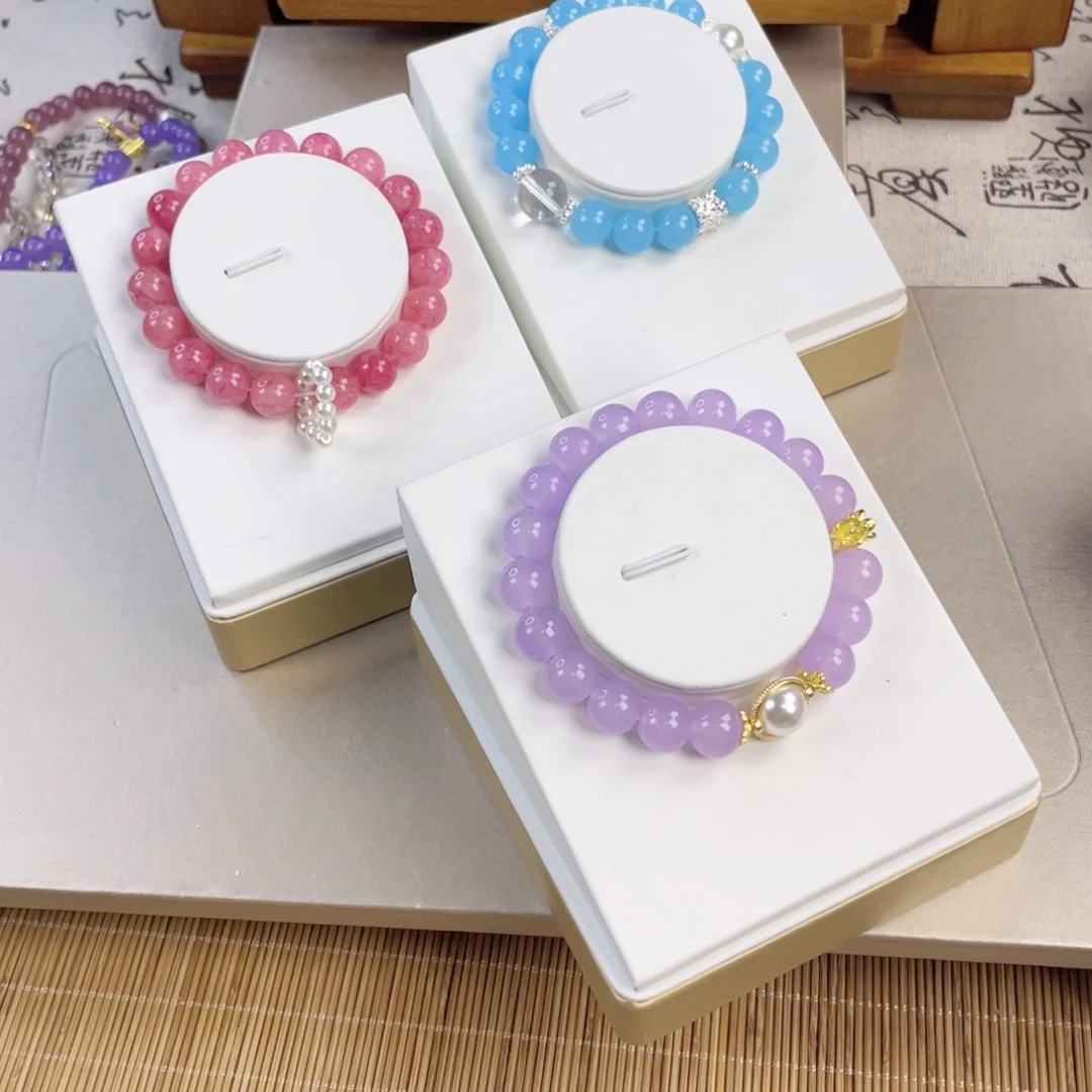 石英质玉手饰银S925镀金镶嵌