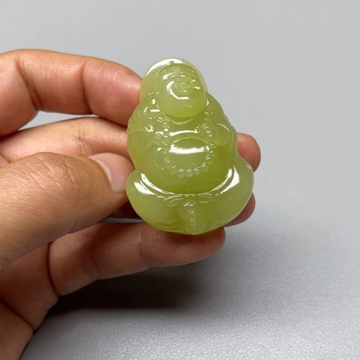 吊坠(不含链)未镶嵌和田玉青**水