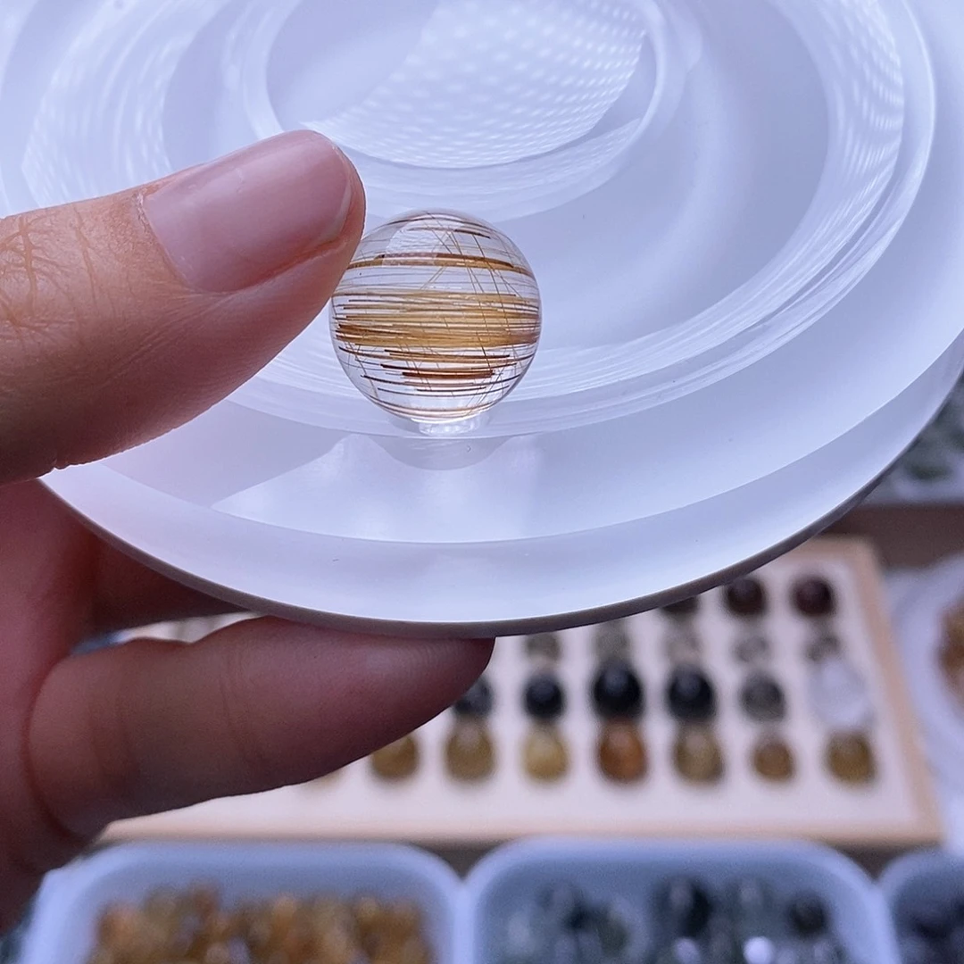 水晶天然水晶打孔不退换未镶嵌