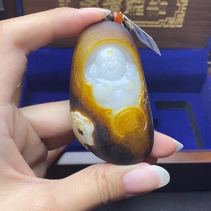 和田玉未镶嵌挂件用****5N