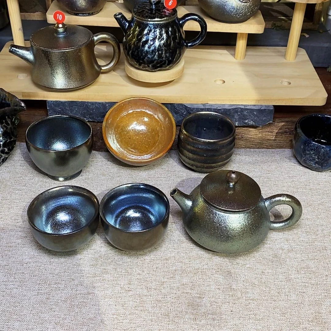 恒***。云南建水柴烧一壶两杯