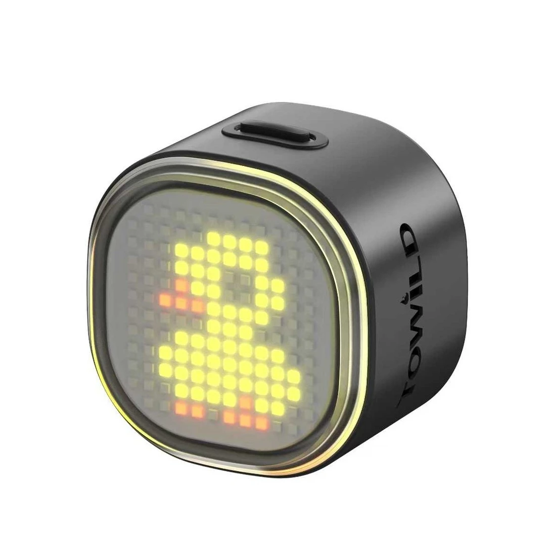 拓野TL08自定义公路山地儿童自行车智能刹车尾灯可组队30小时续航