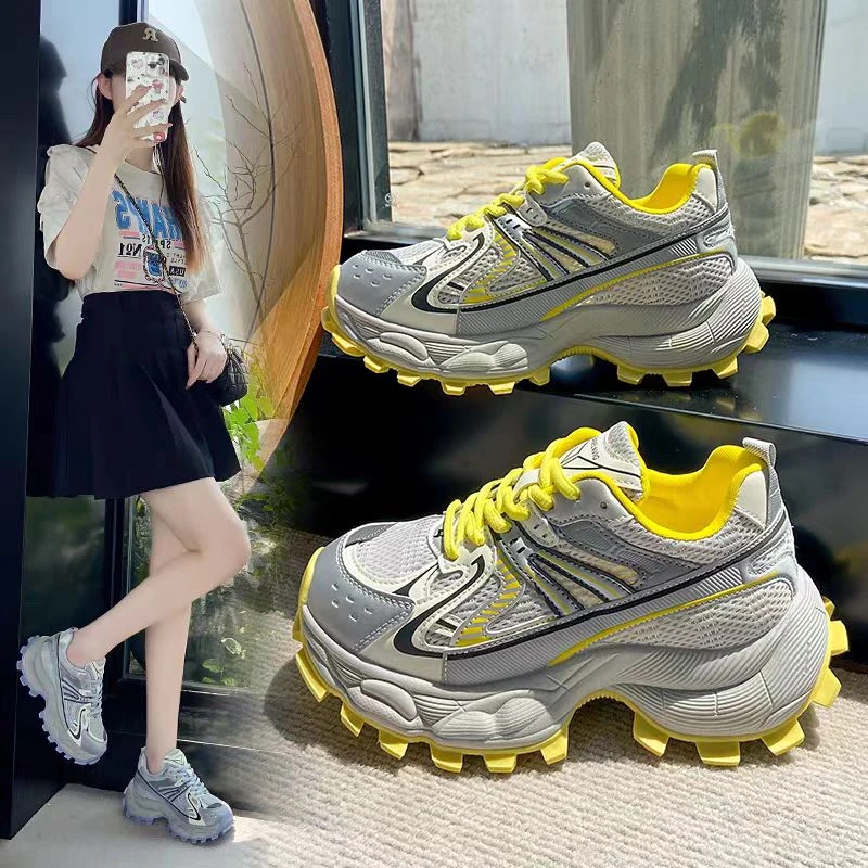 【新疆包邮】25年秋季新款厚底时尚百搭款老爹鞋038