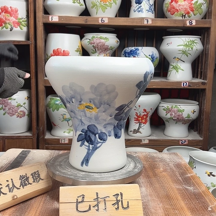 摆件火窝兰兰牡丹新款陶瓷陶瓷