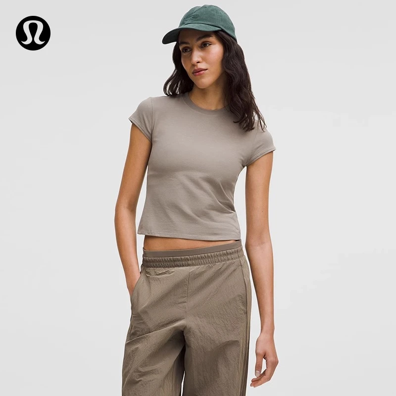 Organic Cotton 女士棉混纺短款 T 恤丨lululemon丨LW3ILWS