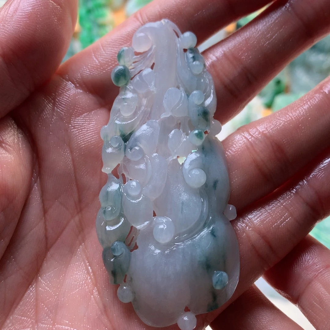未镶嵌定制翡翠如意
