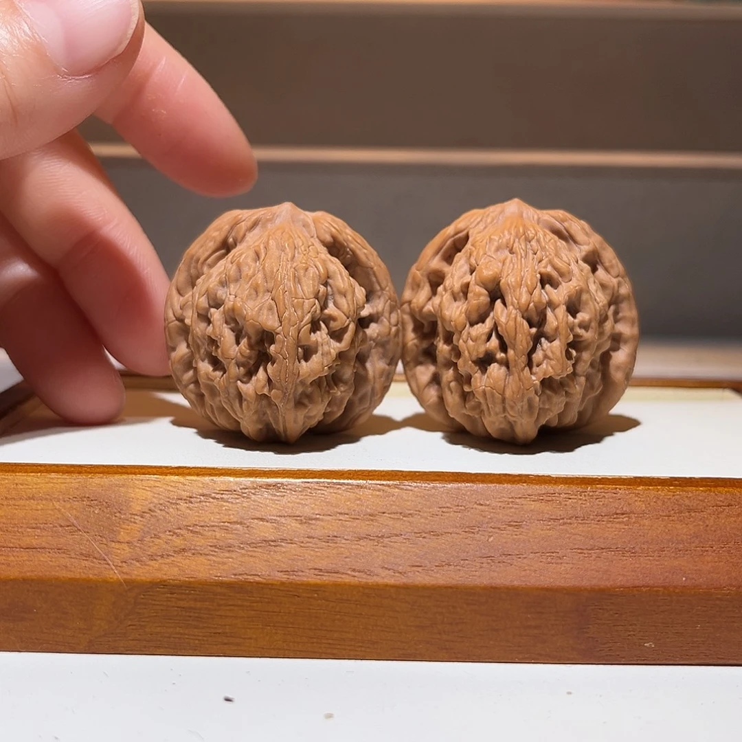 吊坠文玩核桃37麦穗虎头，小精品