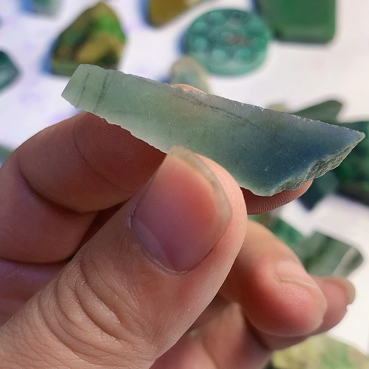 翡翠散珠天然翡翠A货挂件