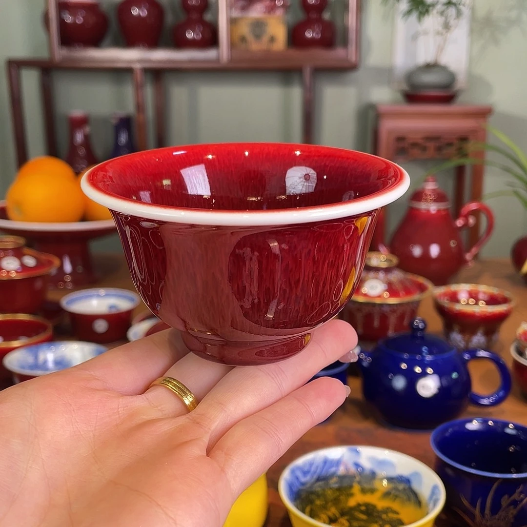 清欢雅玩原矿郎红福利压手杯