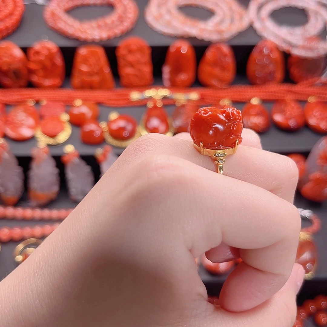 南红玛瑙南红银S925镶嵌