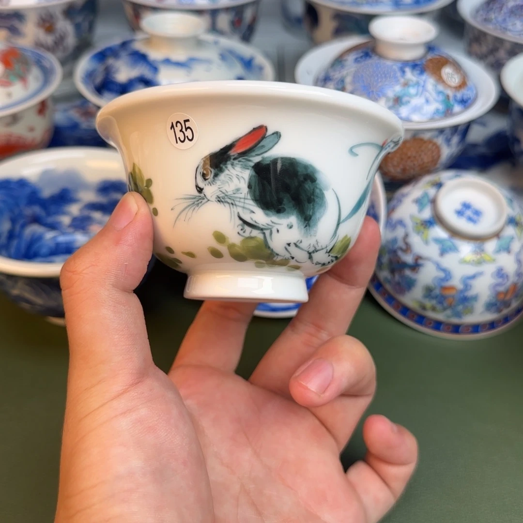 彦祖纯手工手绘茶具135