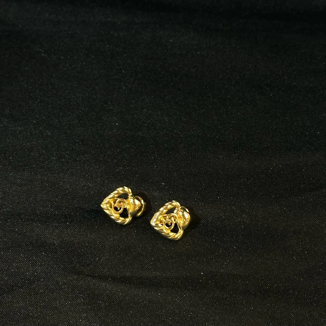 99新 DIOR/迪奥 乱乱子中古汉堡/耳夹/16342134