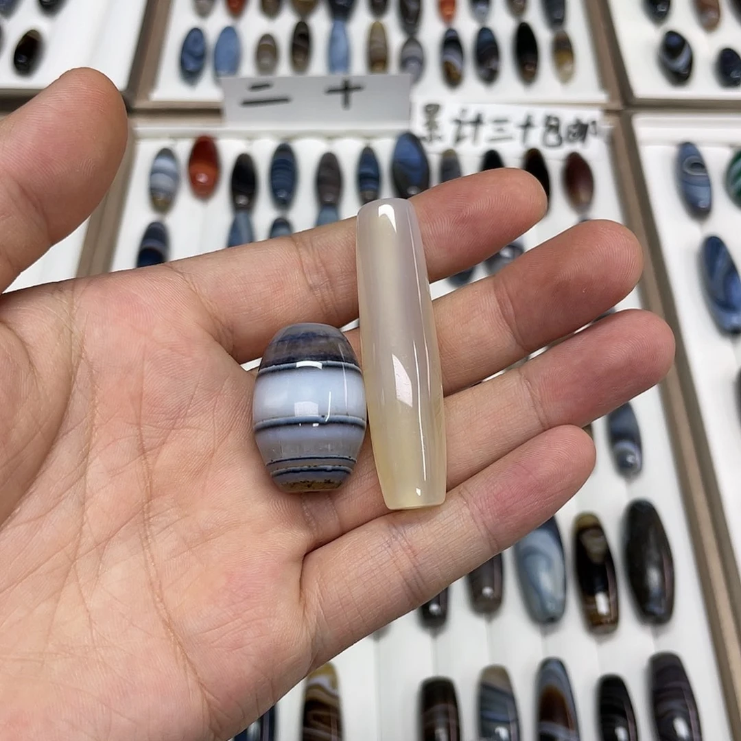 玛瑙/玉髓颈饰合金老*