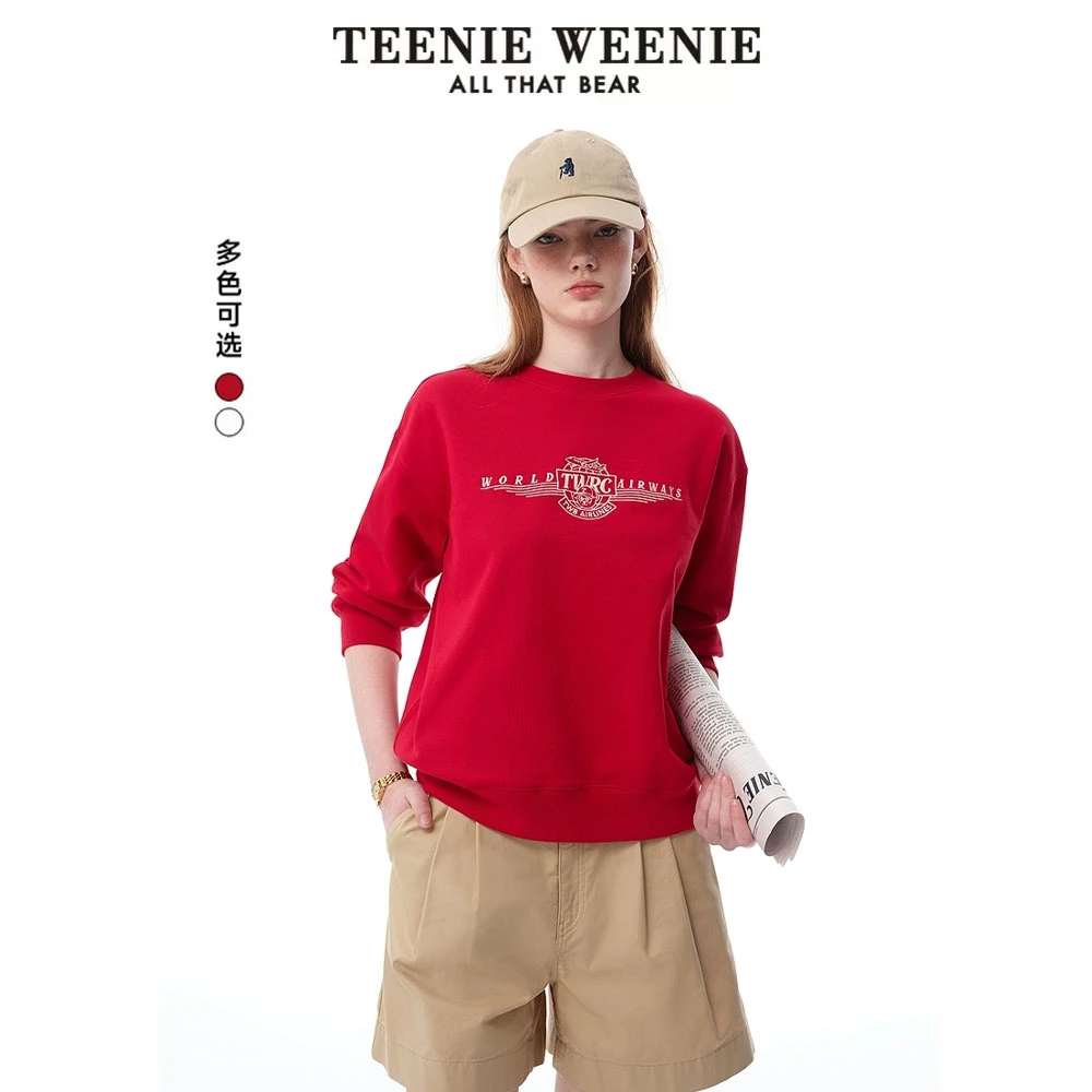 *TeenieWeenie小熊25春新派简约休闲学院运动圆领卫衣TTMA256313N