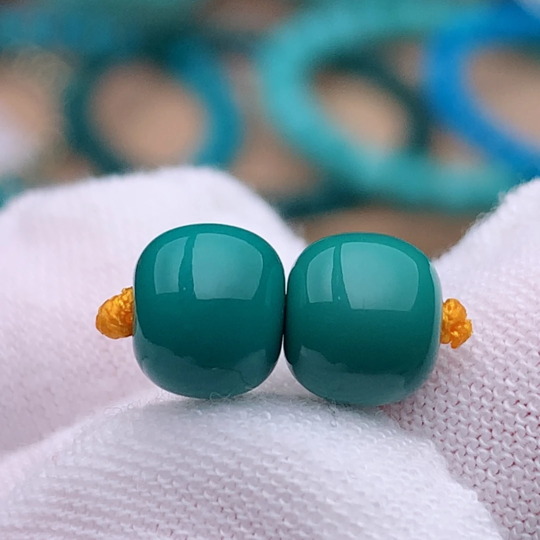 未镶嵌绿松石珠宝奇石7.2mm