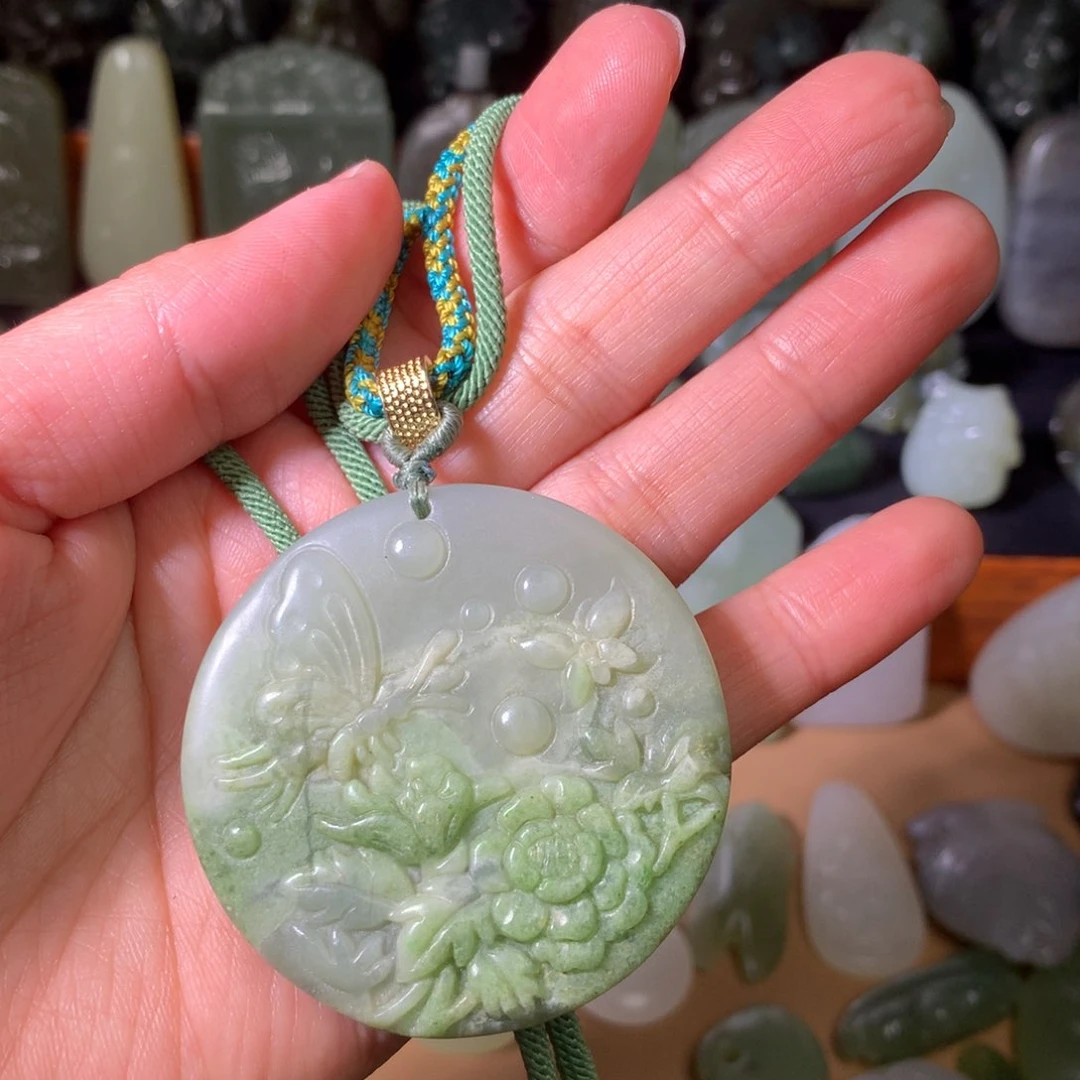 和田玉颈饰未镶嵌挂件85