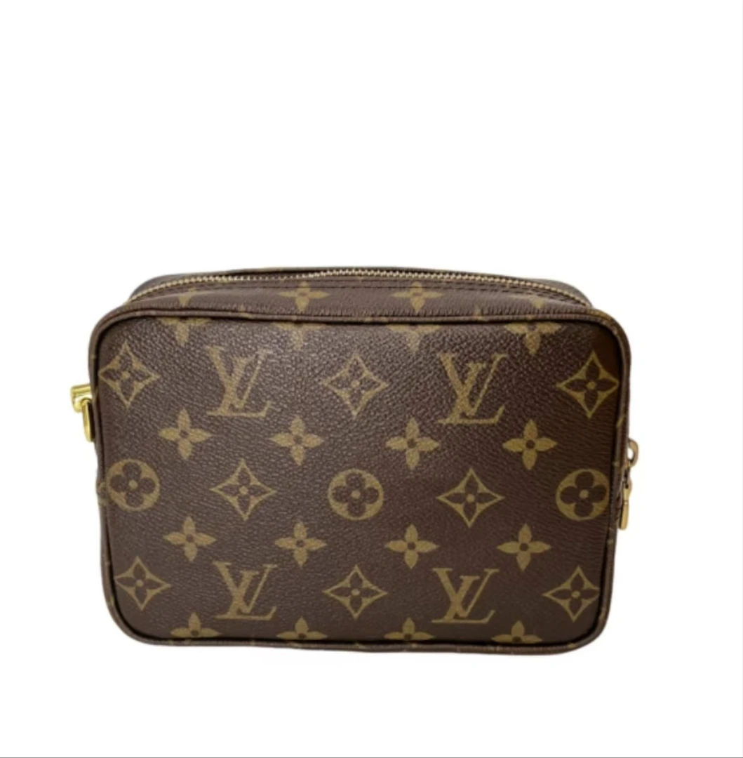修复品LouisVuitton/路易威登/海外老花18洗漱/手拿单肩斜挎包/E