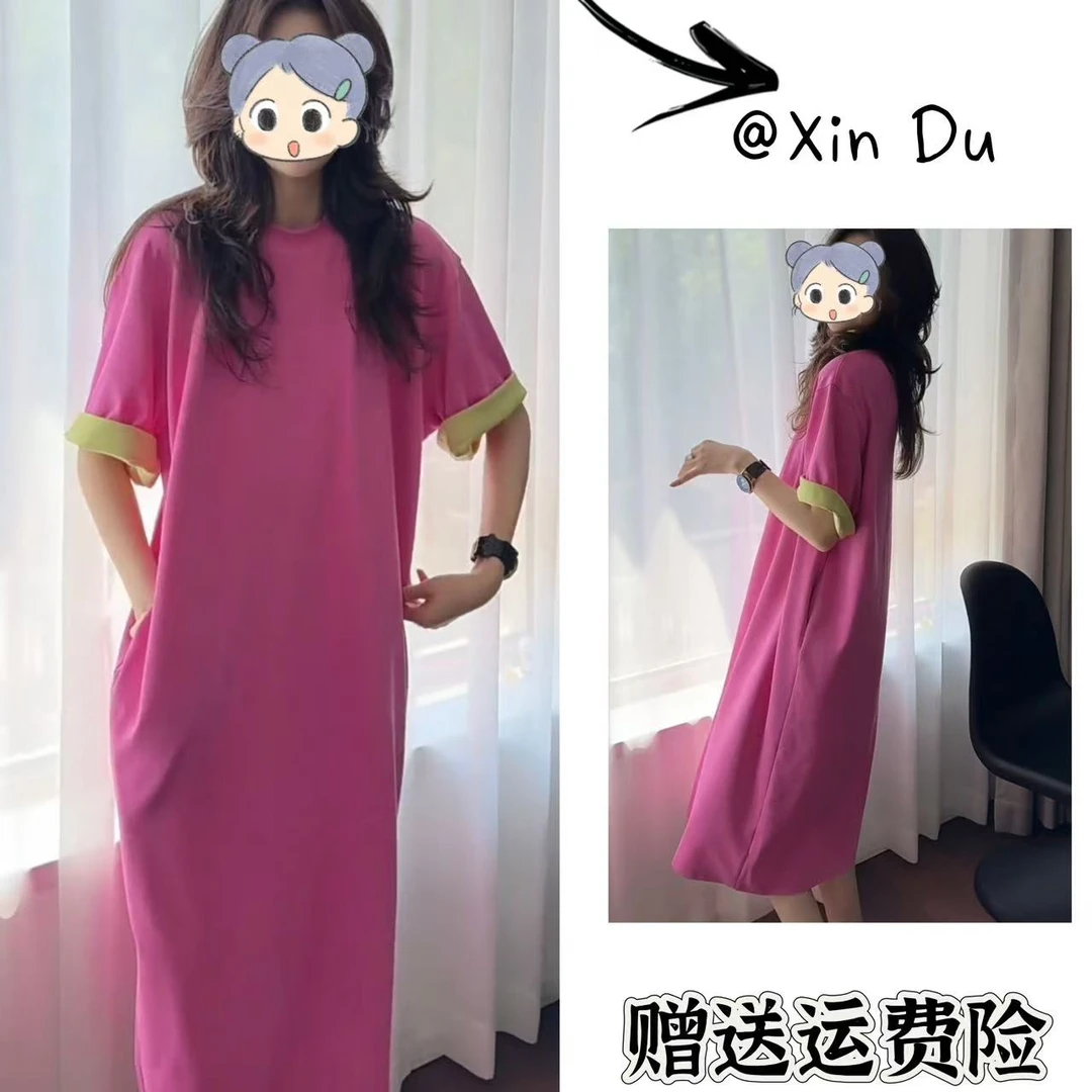 2025夏季新款时尚显瘦气质女士网红洋气连衣裙百搭款D21871