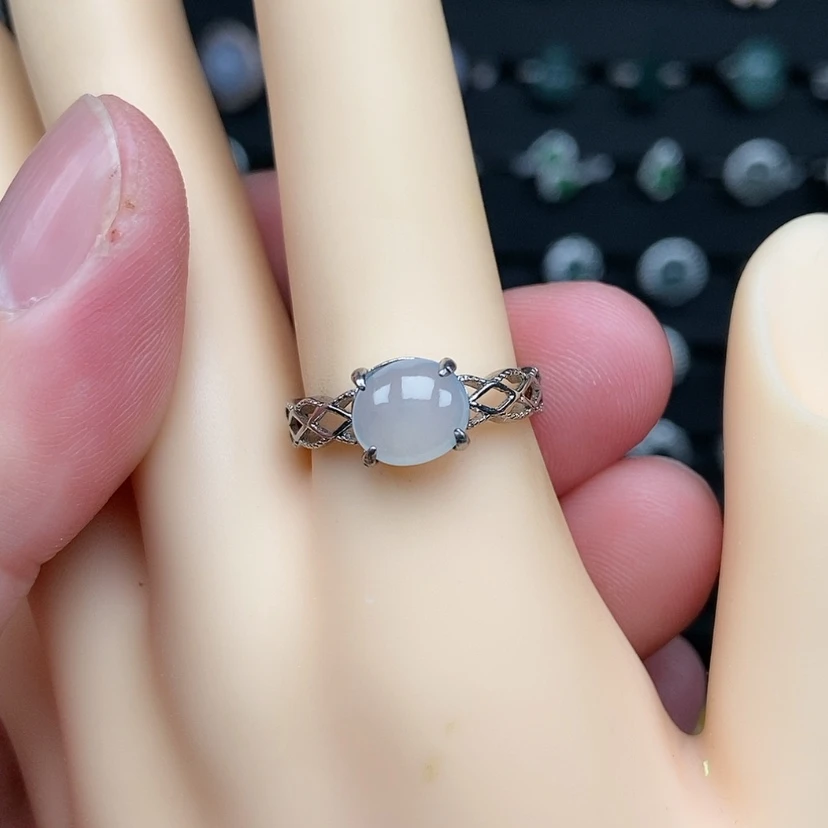 【闪购商品】银S925镶嵌戒指翡翠