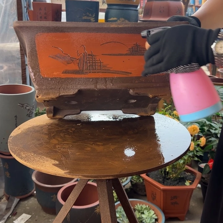 宜兴紫砂40红马槽