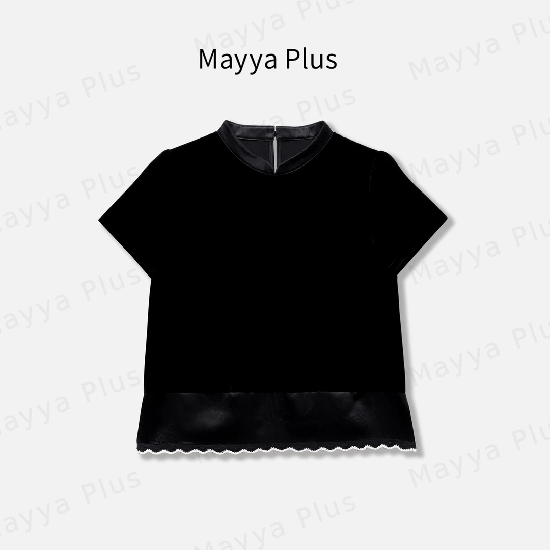 【‌墨雅】Mayya Plus麦芽定制女士气质小衫夏季短袖上衣32528971