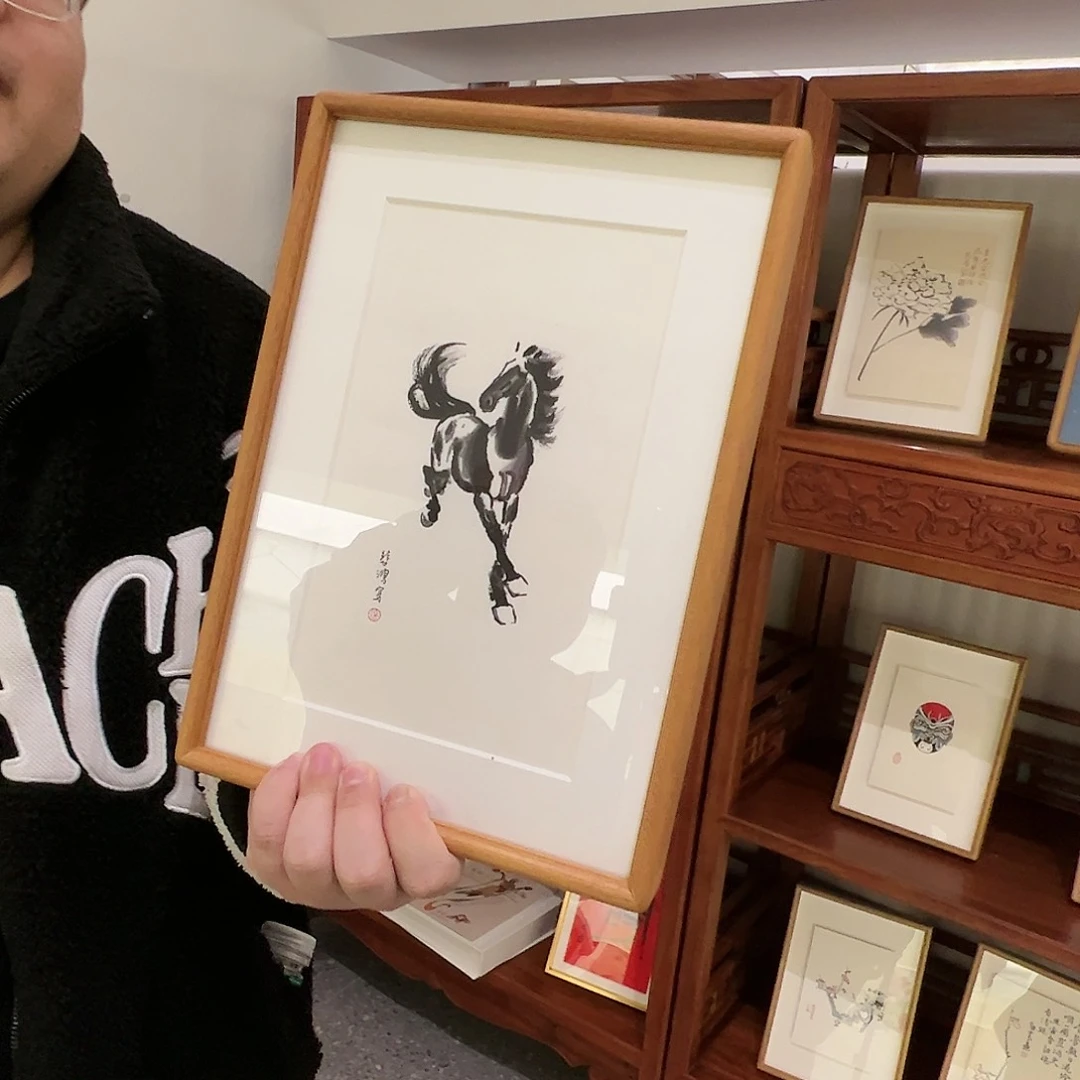 版画（木版水印）小单马 书画3